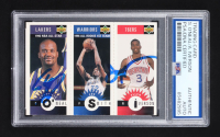 Shaquille O'Neal / Allen Iverson / Joe Smith Signed 1996 Upper Deck Collector's Choice #M152 #M117 #M132 RC (PSA) at PristineAuction.com