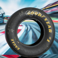 Dale Earnhardt Sr. Signed Full-Size Goodyear Racing Tire (Beckett) at PristineAuction.com