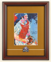LeRoy Neiman "Thurman Munson" Custom Framed Art Print Display With World Series Pin at PristineAuction.com