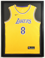 Kobe Bryant Signed Lakers Custom Framed Nike Authentic Jersey Display (PSA) at PristineAuction.com