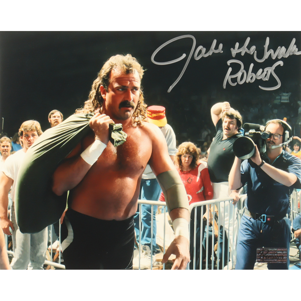 Jake "The Snake" Roberts Signed WWE 8x10 Photo (Premium Autographs) at PristineAuction.com