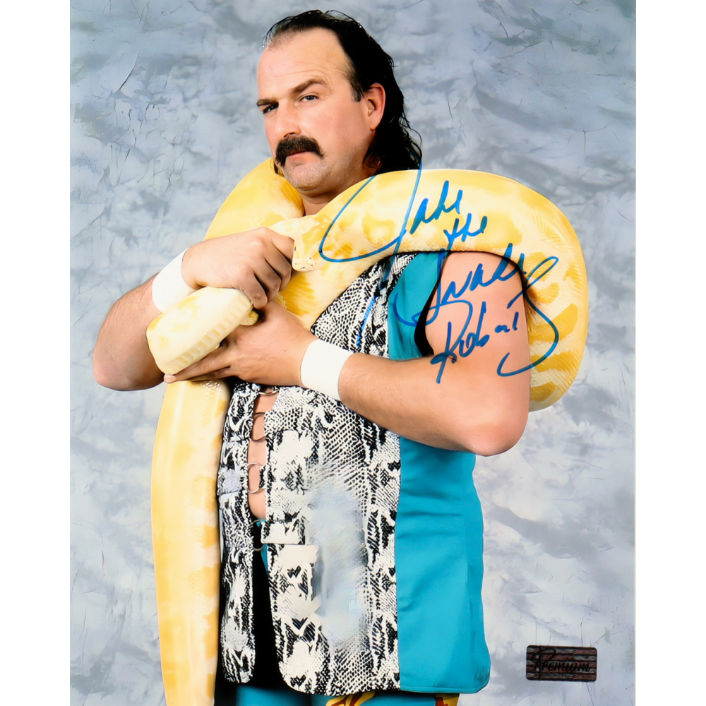 Jake "The Snake" Roberts Signed WWE 8x10 Photo (Premium Autographs) at PristineAuction.com