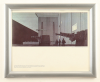 Star Wars "The Tractor Beam on The Death Star" 1977 Ralph McQuarrie Custom Framed Pre-Production Art Photo Display at PristineAuction.com