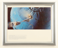 Star Wars "Battle At The Death Star" 1977 Ralph McQuarrie Custom Framed Pre-Production Art Photo Display at PristineAuction.com