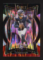 Caleb Williams 2024 Select Prizm Black and Red Shock #25 RC at PristineAuction.com