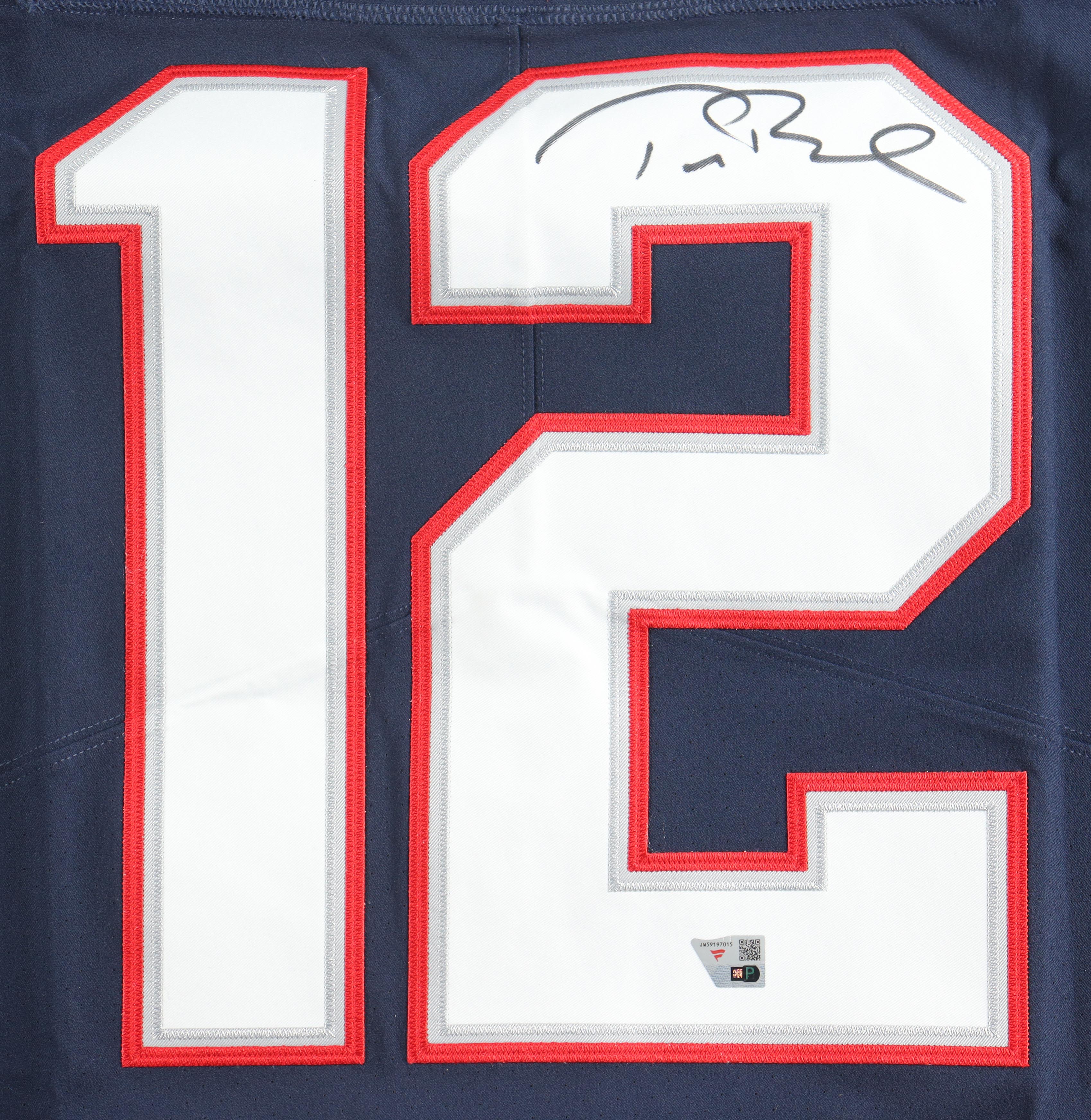 Tom Brady Signed Patriots Nike Elite Authentic Jersey (Fanatics & GOAT) at PristineAuction.com Tom Brady Signed Patriots Nike Elite Authentic Jersey (Fanatics & GOAT) at PristineAuction.com