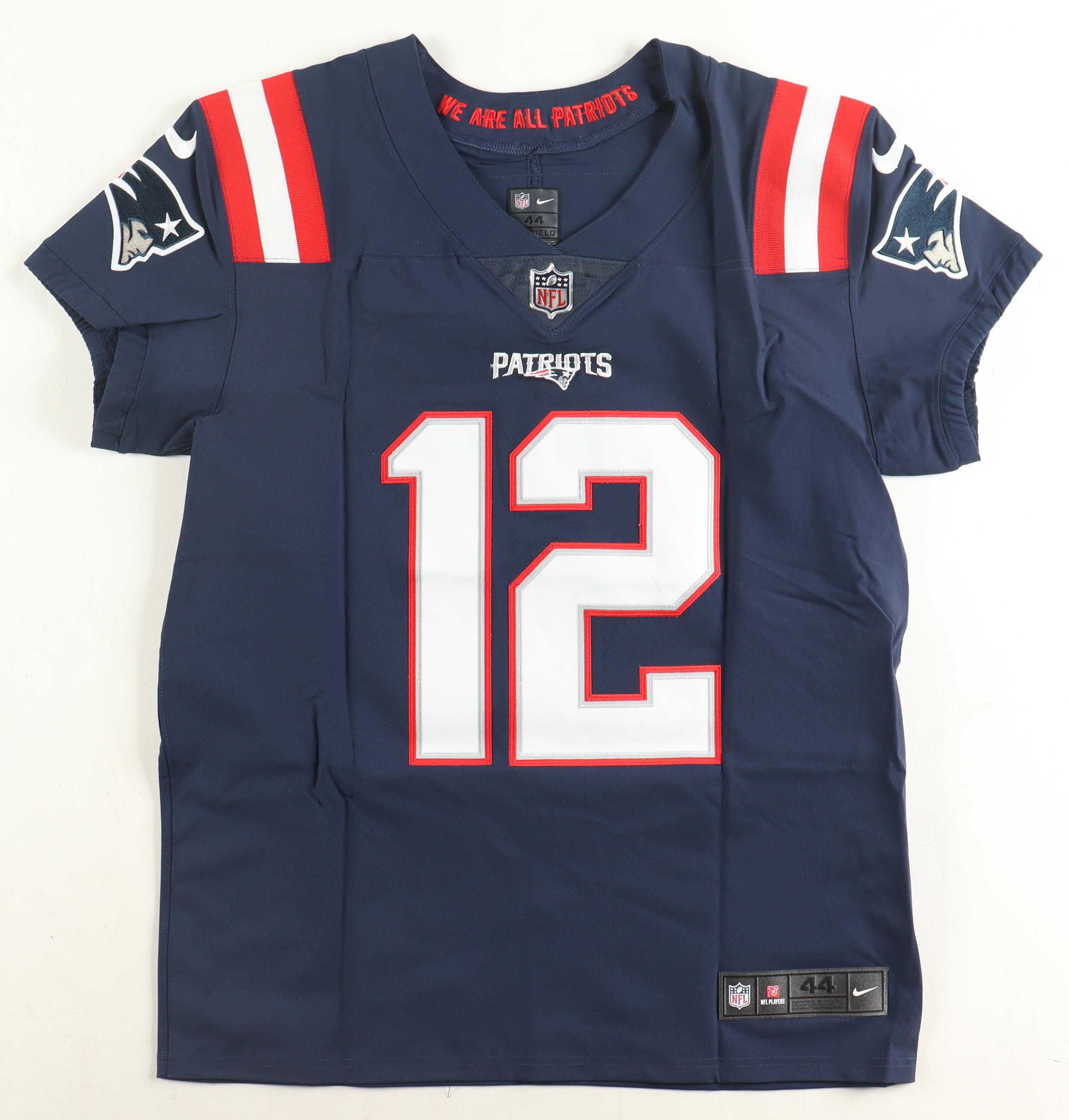Tom Brady Signed Patriots Nike Elite Authentic Jersey (Fanatics & GOAT) at PristineAuction.com Tom Brady Signed Patriots Nike Elite Authentic Jersey (Fanatics & GOAT) at PristineAuction.com