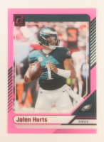 Jalen Hurts 2024 Clearly Donruss Pink #42 at PristineAuction.com