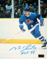 Michel Goulet Signed Nordiques 8x10 Photo Inscribed "HOF 98" (Premium Autographs) at PristineAuction.com