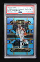 Shai Gilgeous-Alexander Signed 2023 Panini Select Light Blue Prizm #57 #038/299 (PSA) at PristineAuction.com