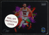 Stephen Curry 2024-25 Panini One and One Black Color Blast #12 at PristineAuction.com