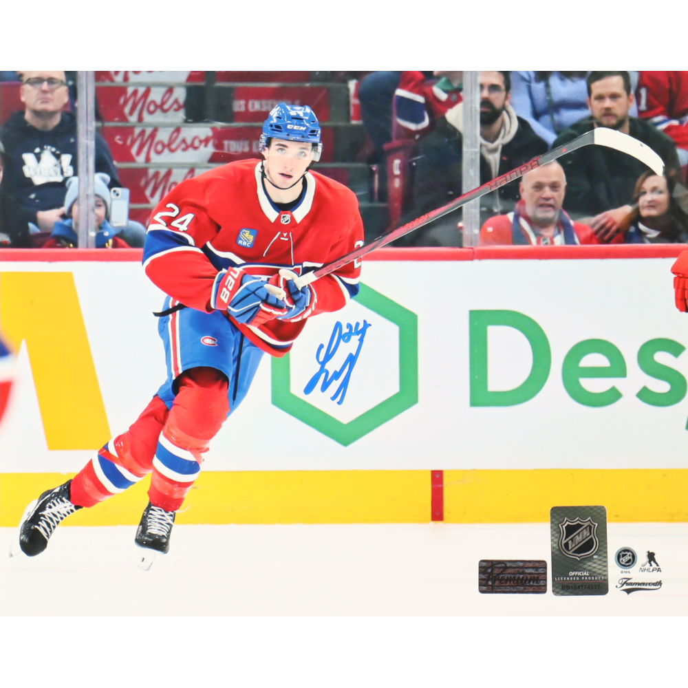 Logan Mailloux Signed Canadiens 8x10 Photo (Premium Autographs) at PristineAuction.com