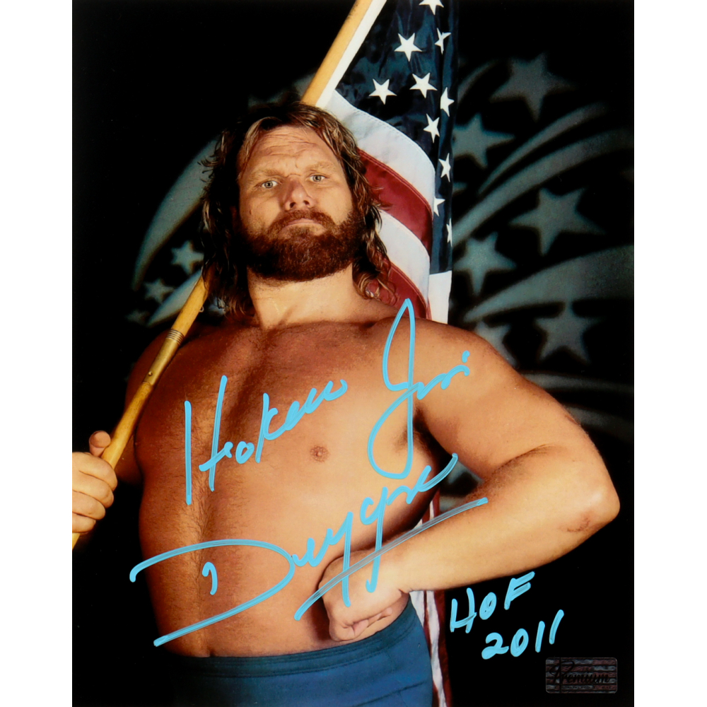 "Hacksaw" Jim Duggan Signed WWE 8x10 Photo Inscribed "HOF 2011" (Premium Autographs) at PristineAuction.com