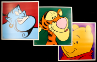 Set of (3) Disney Winnie the Pooh, Tigger & Aladdin Lithographs at PristineAuction.com