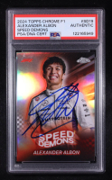 Alexander Albon Signed 2024 Topps Chrome F1 Speed Demons #SD-19 (PSA) at PristineAuction.com