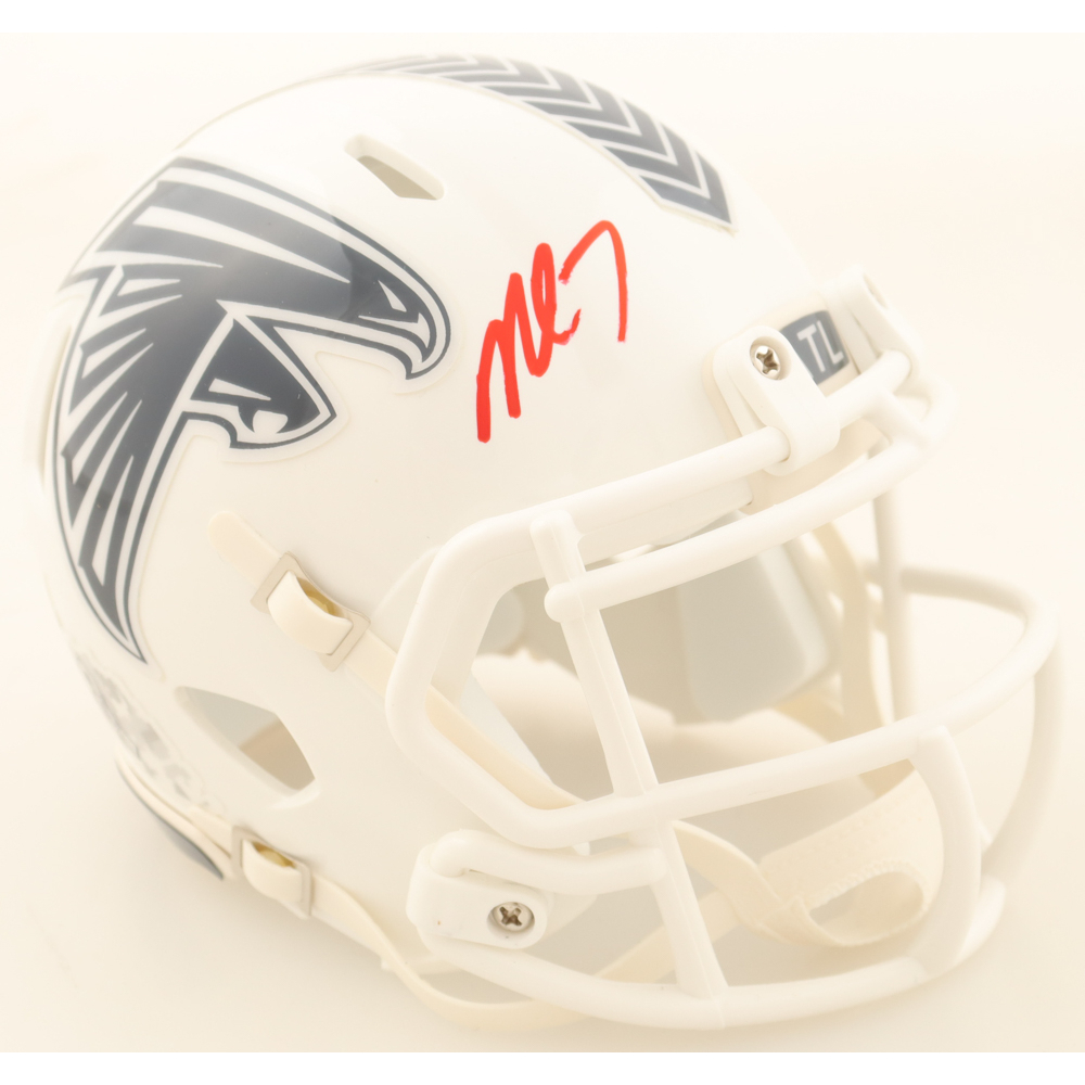Michael Vick Signed Falcons Salute to Service Alternate Speed Mini Helmet (JSA) at PristineAuction.com