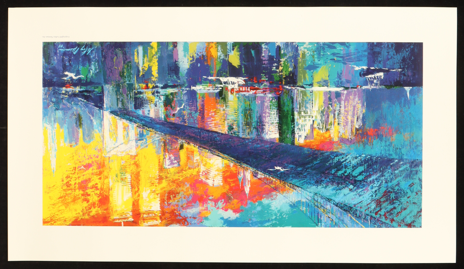 1995 "Brooklyn Bridge" LeRoy Neiman 15x26 Art Lithograph at PristineAuction.com 1995 "Brooklyn Bridge" LeRoy Neiman 15x26 Art Lithograph at PristineAuction.com