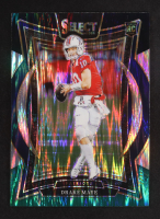 Drake Maye 2024 Select Prizm Black and Green Shock #27 RC at PristineAuction.com