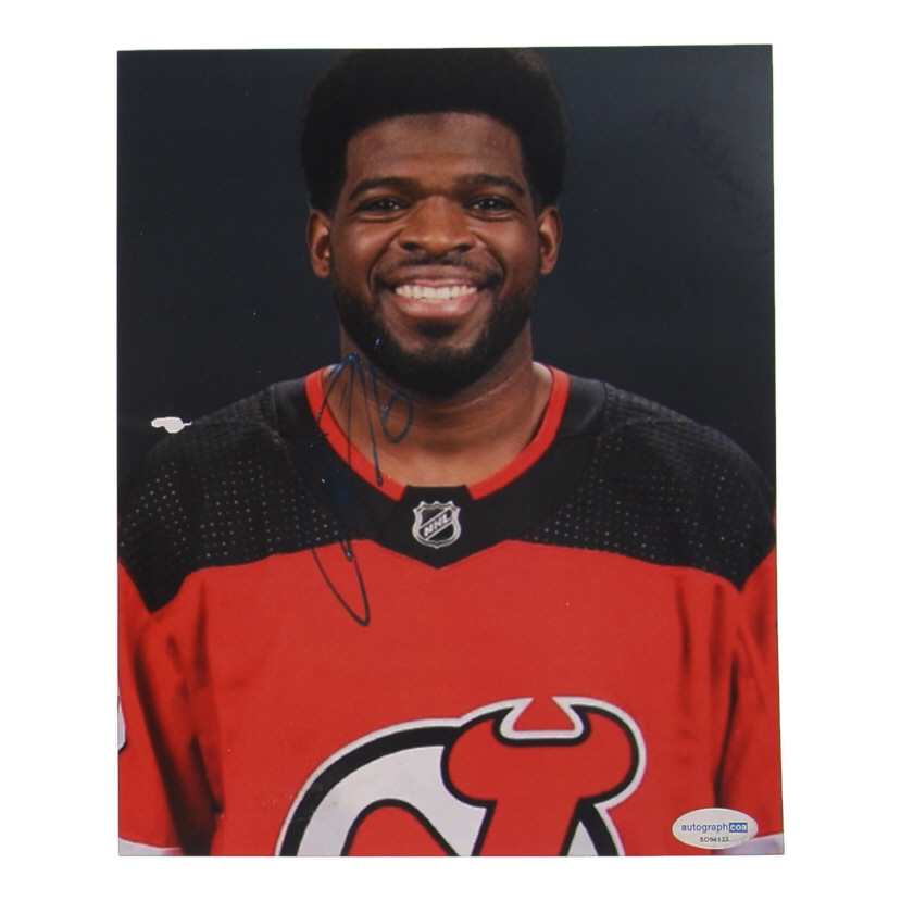 P. K. Subban Signed Devils 8x10 Photo (ACOA) at PristineAuction.com P. K. Subban Signed Devils 8x10 Photo (ACOA) at PristineAuction.com