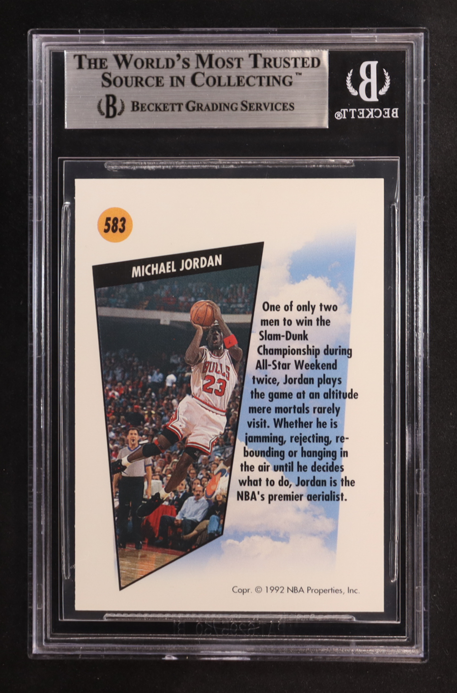 Michael Jordan 1991-92 SkyBox #583 SM (BGS 9) at PristineAuction.com Michael Jordan 1991-92 SkyBox #583 SM (BGS 9) at PristineAuction.com