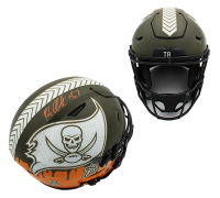 Rob Gronkowski Signed Buccaneers Full-Size Authentic On-Field Salute To Service Alternate Custom SpeedFlex Helmet (Radtke) at PristineAuction.com
