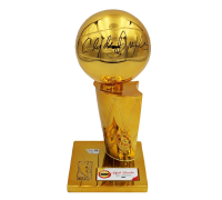 Clyde Drexler Signed Rockets NBA Champions Replica Trophy (Fanatics) at PristineAuction.com