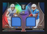 Brenden Rice / Ladd McConkey 2024 Totally Certified Rookie Dual Swatches #5 RC at PristineAuction.com