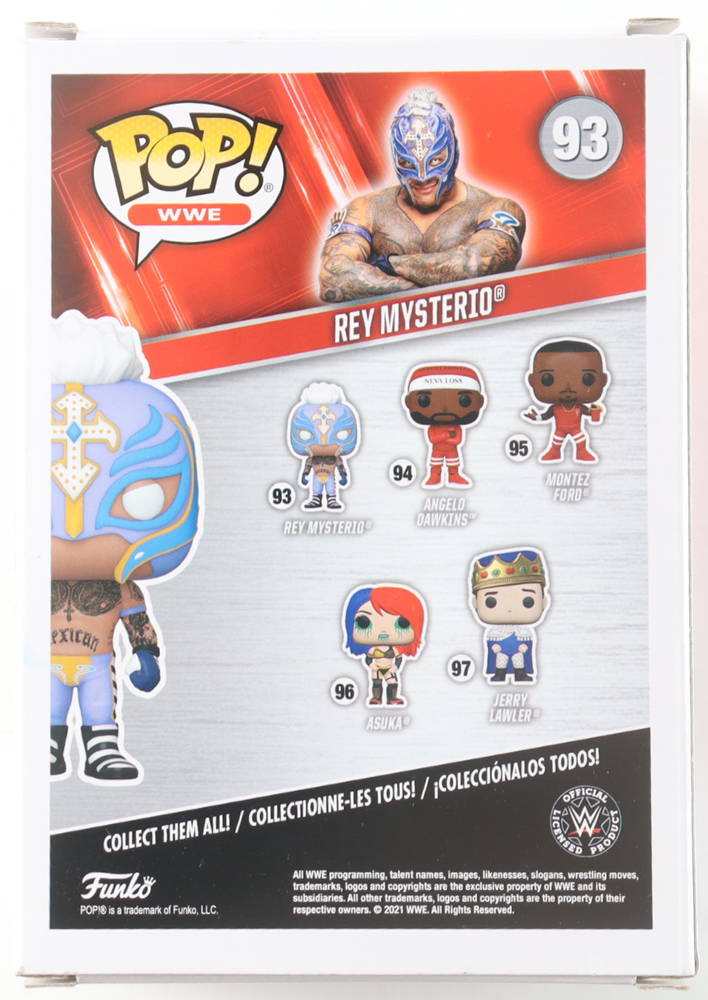 Rey Mysterio Signed "WWE" #93 Funko Pop! Vinyl Figure (JSA) at PristineAuction.com Rey Mysterio Signed "WWE" #93 Funko Pop! Vinyl Figure (JSA) at PristineAuction.com