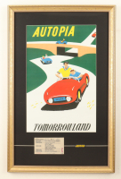 "Autopia" Custom Framed Display With Ticket and Pin at PristineAuction.com