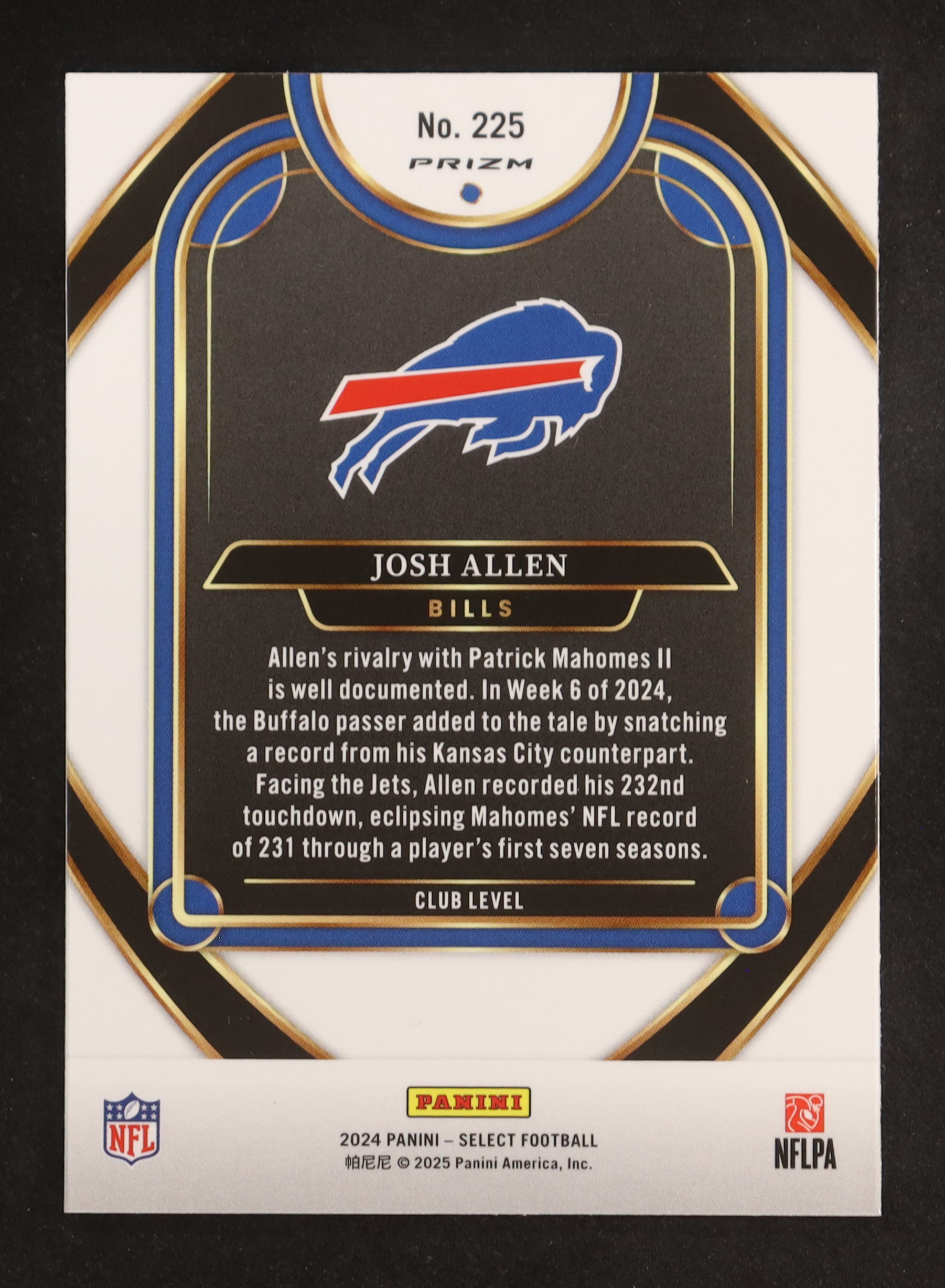 Josh Allen 2024 Select Prizm Silver #225 at PristineAuction.com Josh Allen 2024 Select Prizm Silver #225 at PristineAuction.com