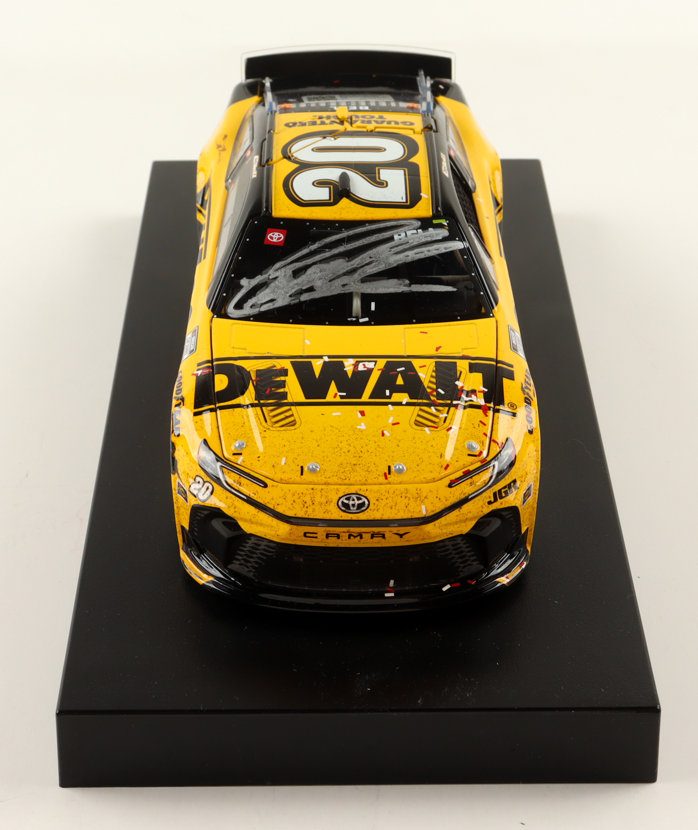 Christopher Bell Signed 2025 #20 DeWALT Atlanta Win Camry | 1:24 Diecast Car (Bell COA) at PristineAuction.com Christopher Bell Signed 2025 #20 DeWALT Atlanta Win Camry | 1:24 Diecast Car (Bell COA) at PristineAuction.com