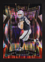 Brock Bowers 2024 Select Prizm Black and Red Shock #31 RC at PristineAuction.com