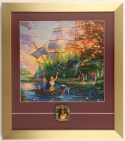 Thomas Kinkade "Pochahontas" Custom Framed Print Display with Glass Pin at PristineAuction.com
