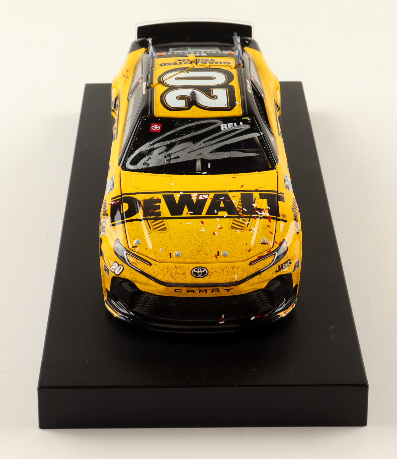 Christopher Bell Signed 2025 #20 DeWALT Atlanta Win Camry | 1:24 Diecast Car (Bell COA) at PristineAuction.com Christopher Bell Signed 2025 #20 DeWALT Atlanta Win Camry | 1:24 Diecast Car (Bell COA) at PristineAuction.com
