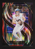 Bo Nix 2024 Select Prizm Black and Red Shock #117 RC at PristineAuction.com