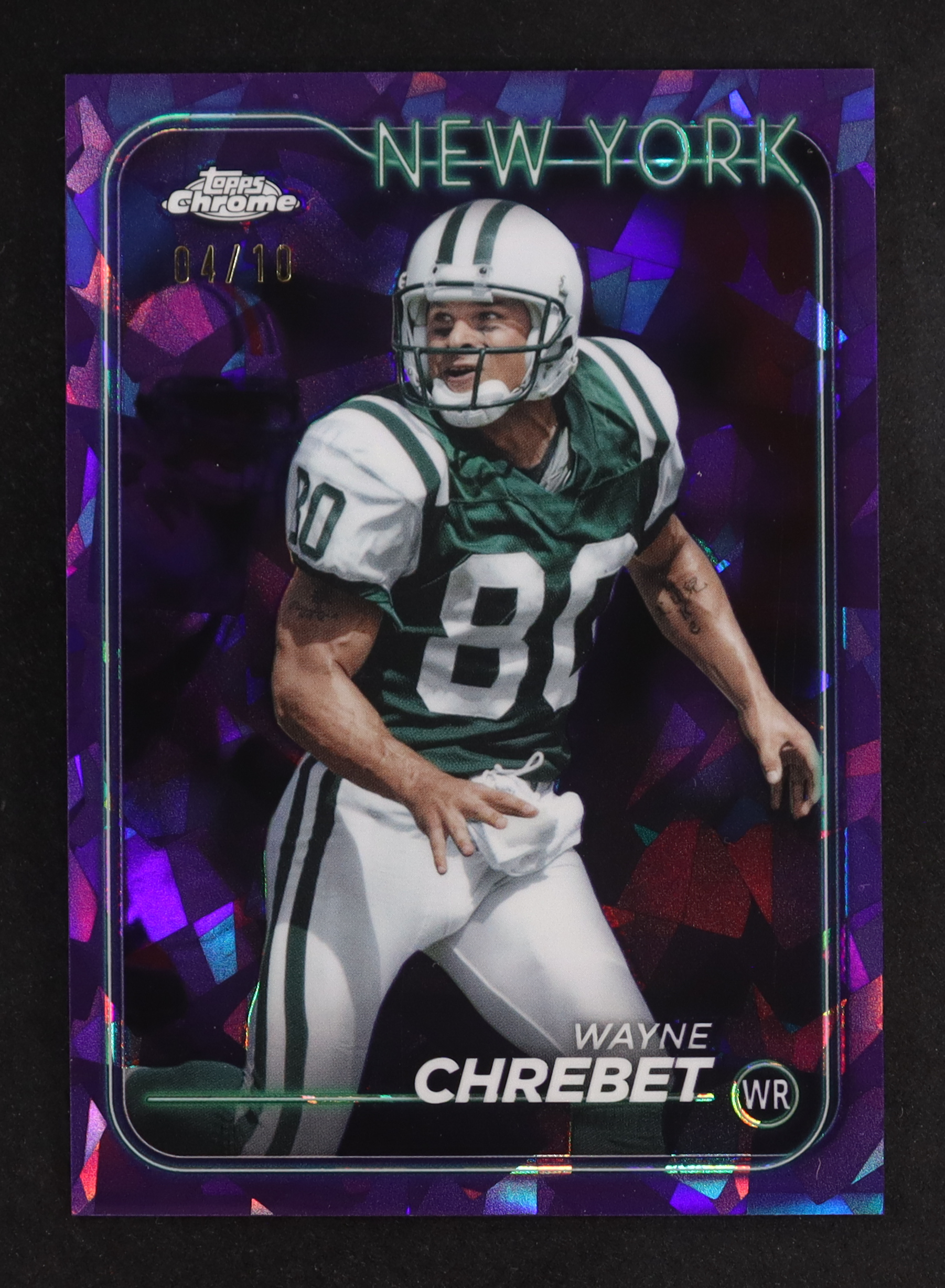 Wayne Chrebet 2024 Topps Chrome Sapphire Purple #149 #04/10 at PristineAuction.com Wayne Chrebet 2024 Topps Chrome Sapphire Purple #149 #04/10 at PristineAuction.com