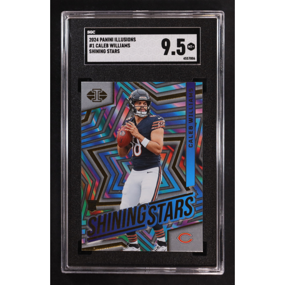 Caleb Williams 2024 Panini Illusions Shining Stars #1 RC (SGC 9.5) at PristineAuction.com