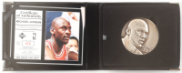 Michael Jordan LE The Highland Mint Magnum Series 4 Troy Oz. Fine Silver Mint-Coin with Display Case at PristineAuction.com