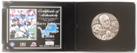 Barry Sanders LE The Highland Mint Magnum Series 4 Troy Oz. Fine Silver Mint-Coin with Display Case at PristineAuction.com