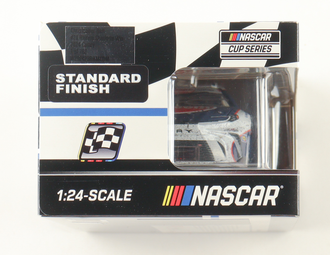 Christopher Bell Signed 2024 #20 Rheem Charlotte Win Camry | 1:24 Diecast Car (Bell COA) at PristineAuction.com Christopher Bell Signed 2024 #20 Rheem Charlotte Win Camry | 1:24 Diecast Car (Bell COA) at PristineAuction.com