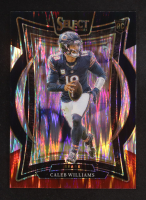 Caleb Williams 2024 Select Prizm Black and Red Shock #25 RC at PristineAuction.com