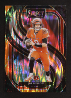 Joe Burrow 2024 Select Prizm Black and Orange Shock #127 at PristineAuction.com