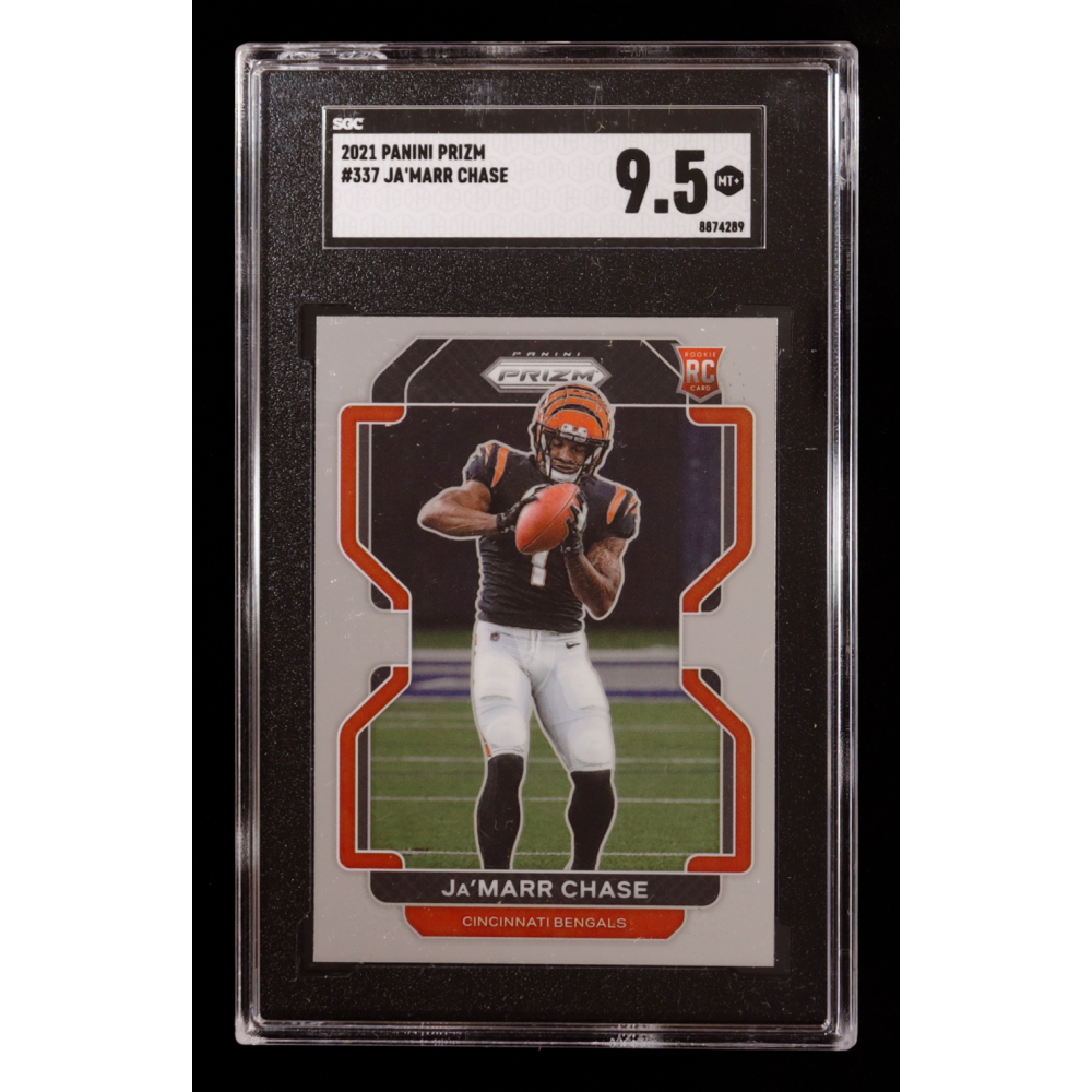 Ja'Marr Chase 2021 Panini Prizm #337 RC (SGC 9.5) at PristineAuction.com