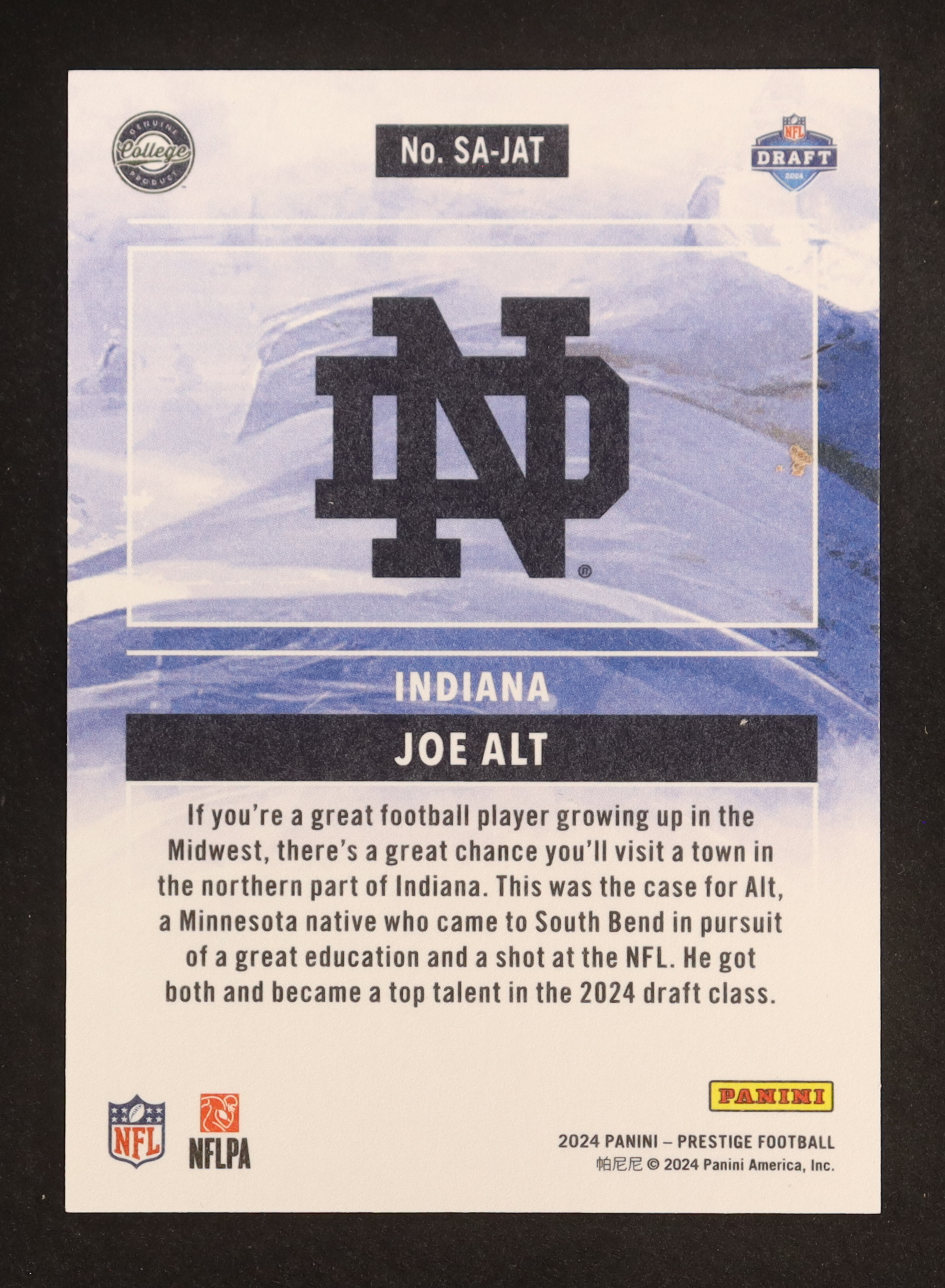 Joe Alt 2024 Prestige State of the Art #9 RC at PristineAuction.com Joe Alt 2024 Prestige State of the Art #9 RC at PristineAuction.com