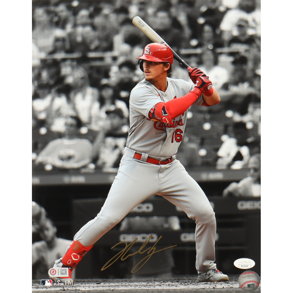Nolan Gorman Signed Cardinals 11x14 Photo (JSA & Gorman) at PristineAuction.com