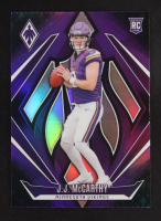 JJ McCarthy 2024 Panini Phoenix Purple #185 RC at PristineAuction.com
