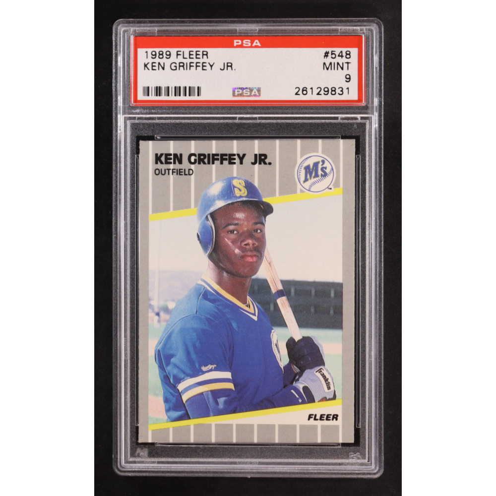 Ken Griffey Jr. 1989 Fleer #548 RC (PSA 9) at PristineAuction.com