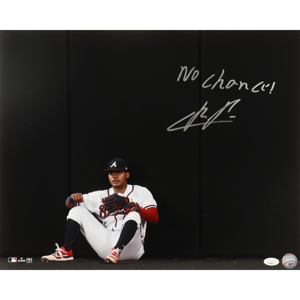 Cristian Pache Signed Braves 16x20 Photo Inscribed "No Chance!" (JSA & USA SM) at PristineAuction.com