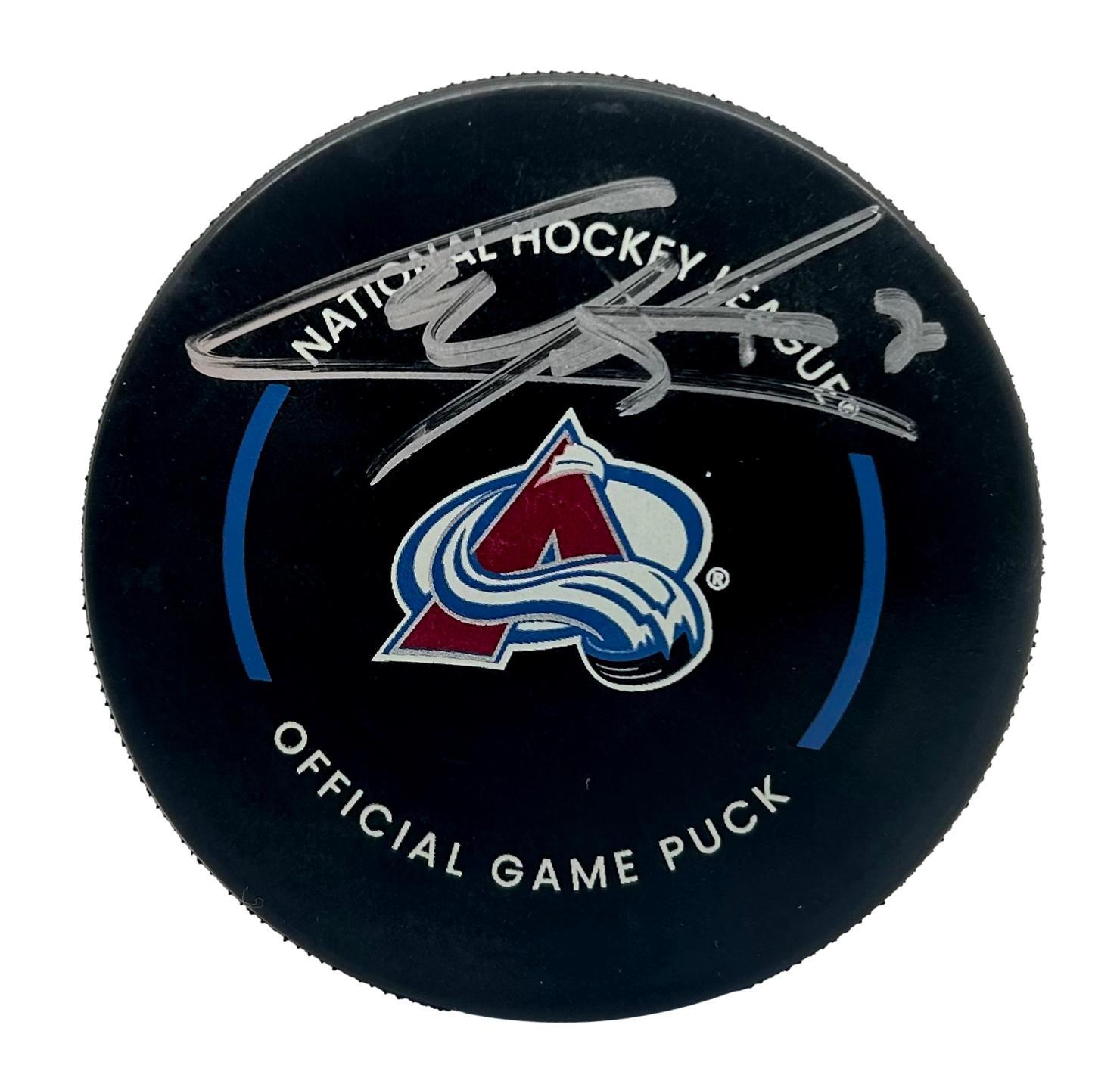 Cale Makar Signed Avalanche Logo Puck with Display Case (Fanatics) at PristineAuction.com Cale Makar Signed Avalanche Logo Puck with Display Case (Fanatics) at PristineAuction.com