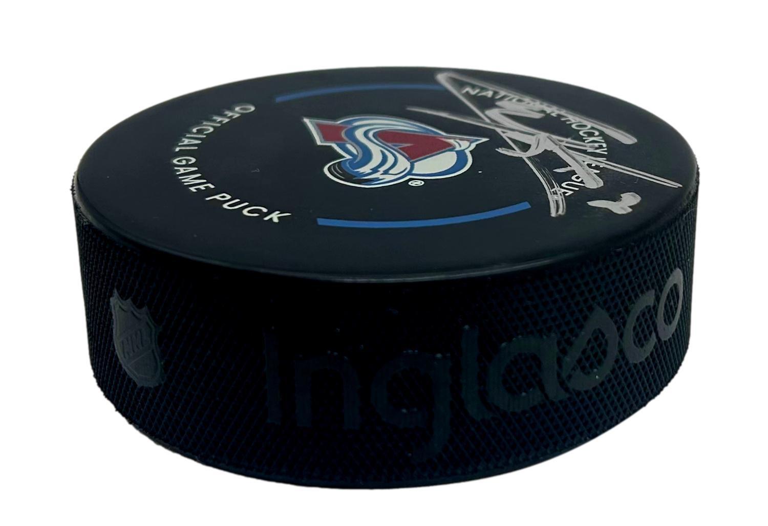 Cale Makar Signed Avalanche Logo Puck with Display Case (Fanatics) at PristineAuction.com Cale Makar Signed Avalanche Logo Puck with Display Case (Fanatics) at PristineAuction.com